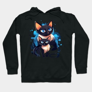 Siamese Cat Fathers Day Hoodie